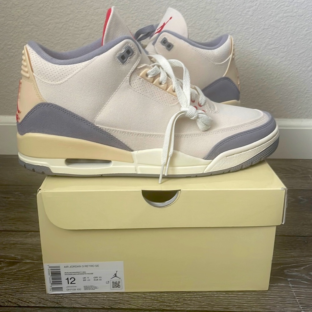 JORDAN 3 MUSLIN SZ 12